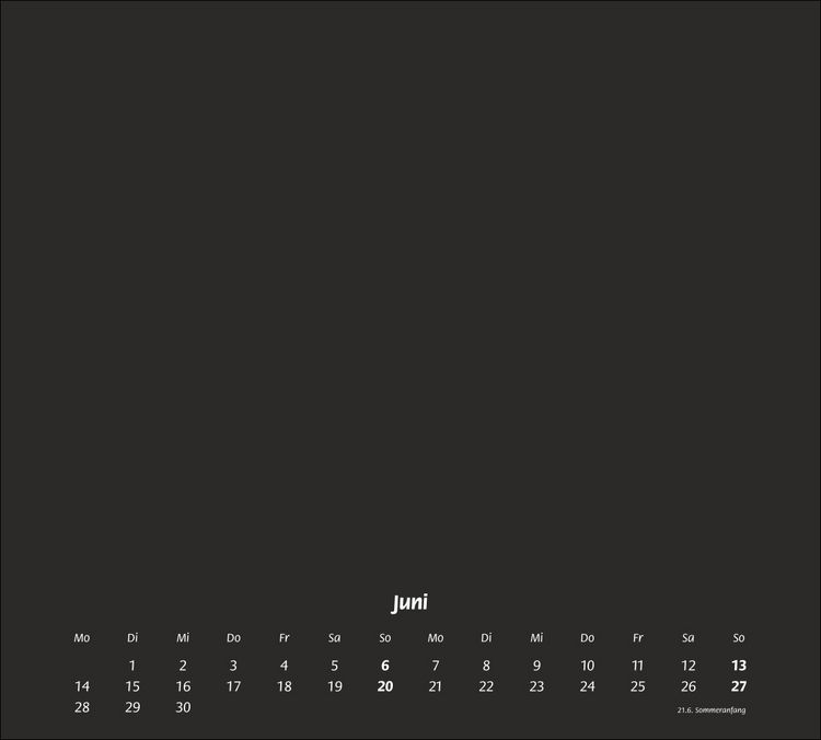 Produktbild: times&more Bastelkalender schwarz 2027