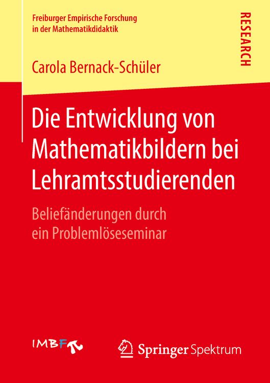 Produktbild: Die Entwicklung von Mathematikbildern bei Lehramtsstudierenden