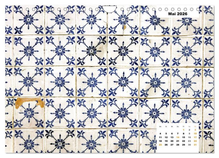 Produktbild: Lissabons Azulejos (Wandkalender 2026 DIN A4 quer), CALVENDO Monatskalender
