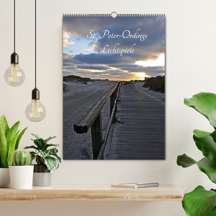 Produktbild: St. Peter-Ordings Lichtspiele (Wandkalender 2026 DIN A2 hoch), CALVENDO Monatskalender