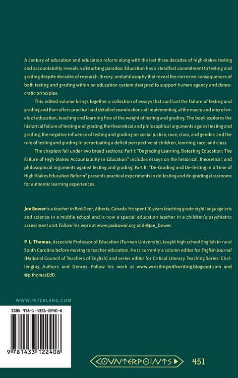 Produktbild: De-Testing and De-Grading Schools