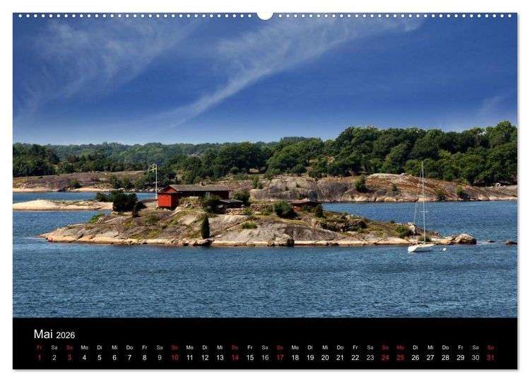 Produktbild: S&uuml;dschwedens Sch&auml;renk&uuml;ste (Wandkalender 2026 DIN A2 quer), CALVENDO Monatskalender