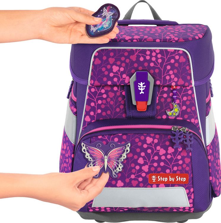 Produktbild: STEP BY STEP&reg; Schulrucksack-Set Space Shine 5teilig Special Edition, Butterfly Night Ina