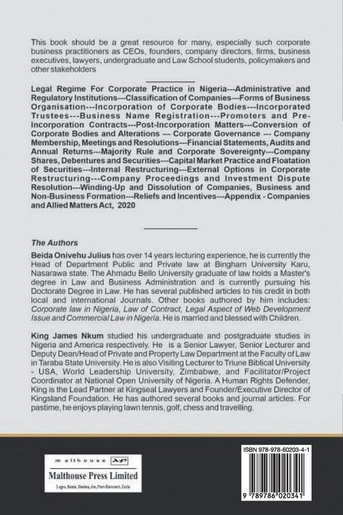 Produktbild: Corporate Law in Nigeria