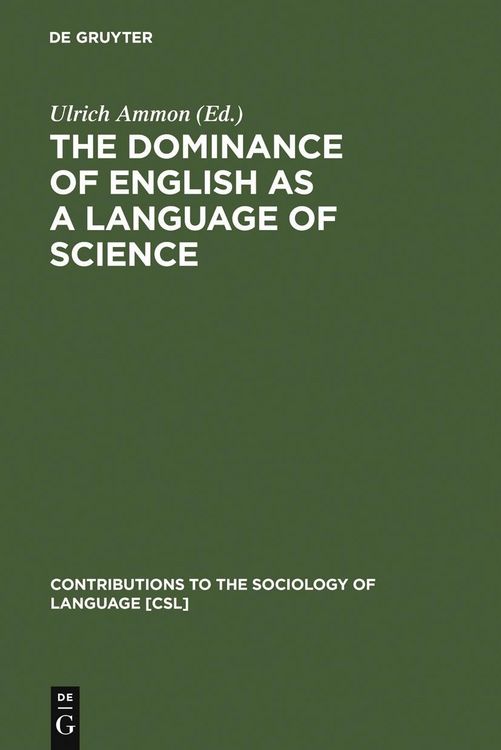 Produktbild: The Dominance of English as a Language of Science