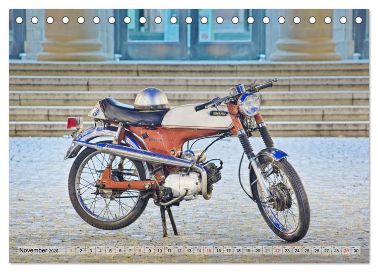 Produktbild: Oldtimer Mopeds - fotografiert von Michael Allmaier (Tischkalender 2026 DIN A5 quer), CALVENDO Monatskalender