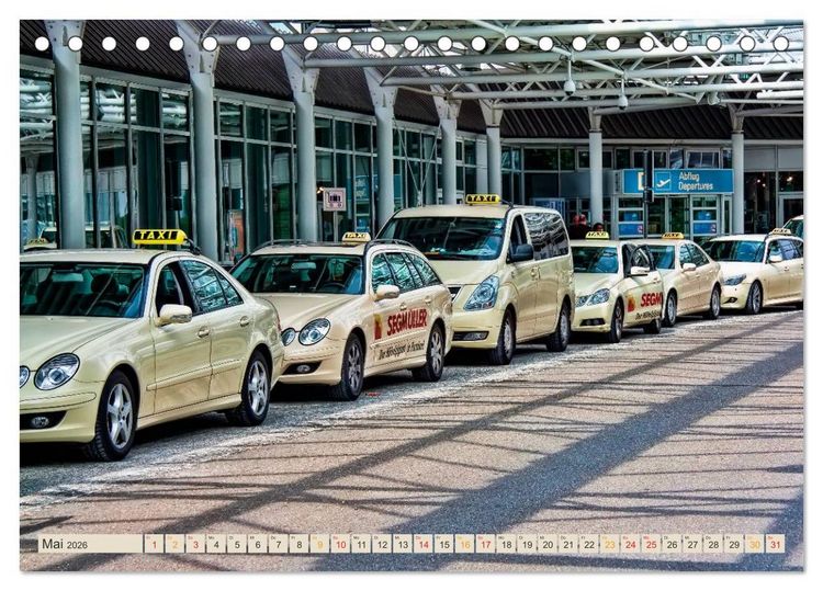Produktbild: Hallo Taxi - einmal um die Welt (Tischkalender 2026 DIN A5 quer), CALVENDO Monatskalender