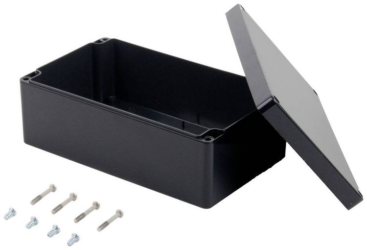 Produktbild: TRU Components KST 221 03221000.H Industrie-Geh&auml;use 200 x 120 x 75 ABS Schiefer-Grau 1St.