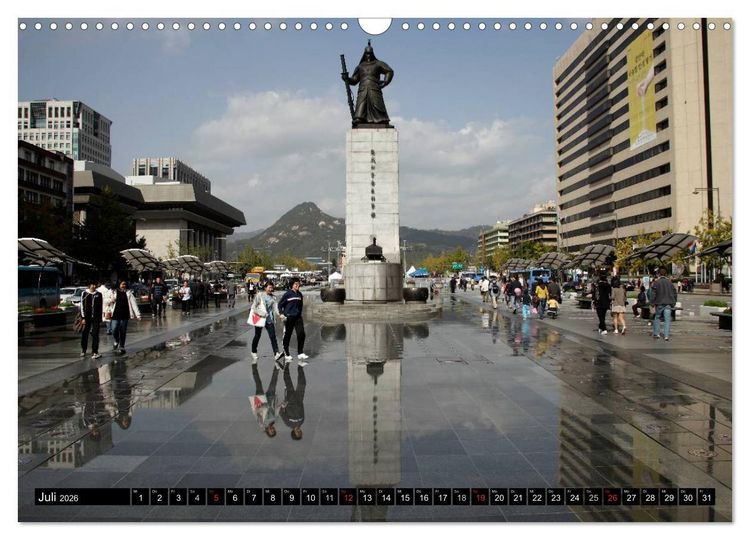 Produktbild: Seoul (Wandkalender 2026 DIN A3 quer), CALVENDO Monatskalender