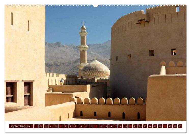Produktbild: Oman (hochwertiger Premium Wandkalender 2026 DIN A2 quer), Kunstdruck in Hochglanz