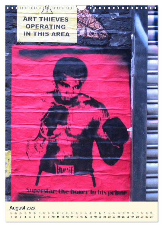 Produktbild: StreetArt London (Wandkalender 2026 DIN A3 hoch), CALVENDO Monatskalender