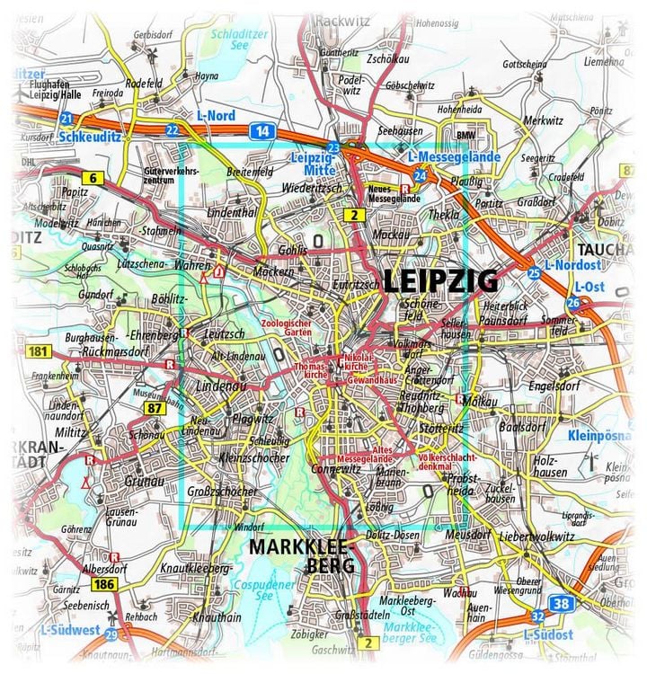 Produktbild: Publicpress Stadtplan Leipzig 1:16.000