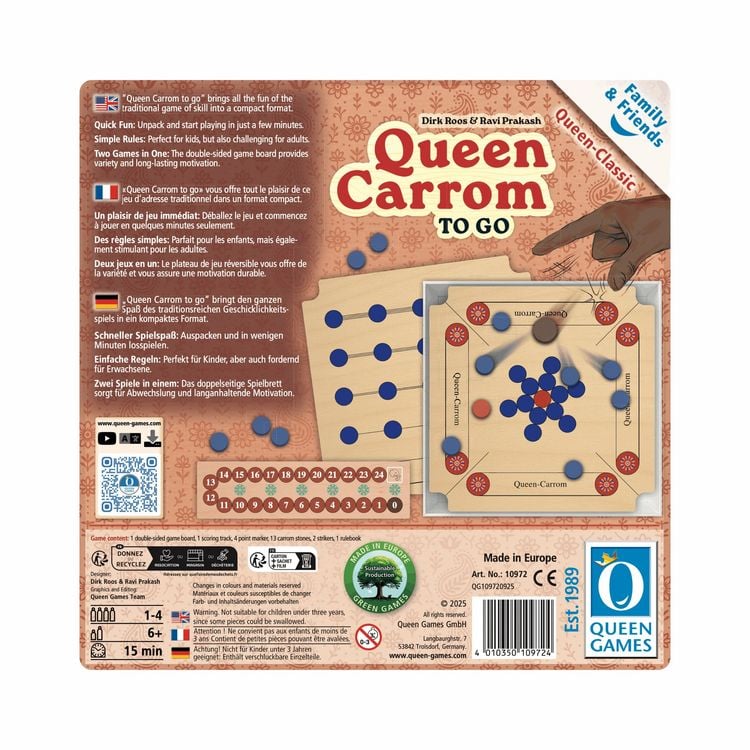 Produktbild: Queen Carrom - To Go, Compact Edition
