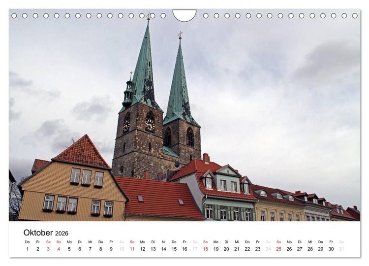Produktbild: Quedlinburg im Harz (Wandkalender 2026 DIN A4 quer), CALVENDO Monatskalender