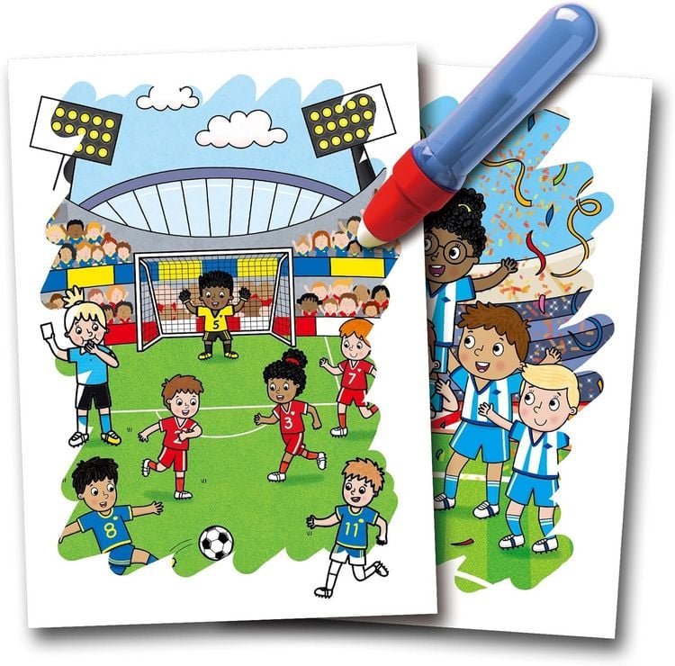 Produktbild: Jumbo 1150400353 - Galt, Water Magic Football inkl. Wassersift, magisches Fu&szlig;ball-Malbuch