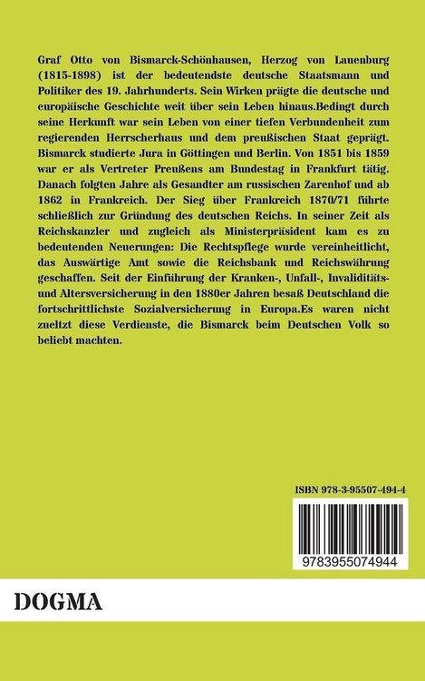 Produktbild: F&uuml;rst Bismarck und das Deutsche Volk