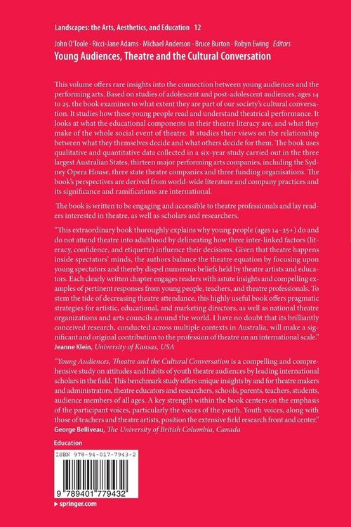 Produktbild: Young Audiences, Theatre and the Cultural Conversation