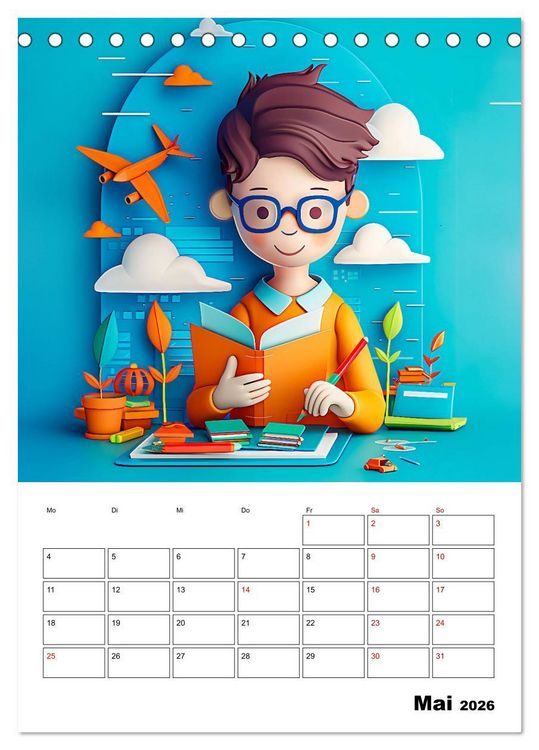 Produktbild: Traumjobs von Morgen - Der Zukunfts-Planer f&uuml;r gro&szlig;e Tr&auml;ume (Tischkalender 2026 DIN A5 hoch), CALVENDO Monatskalender