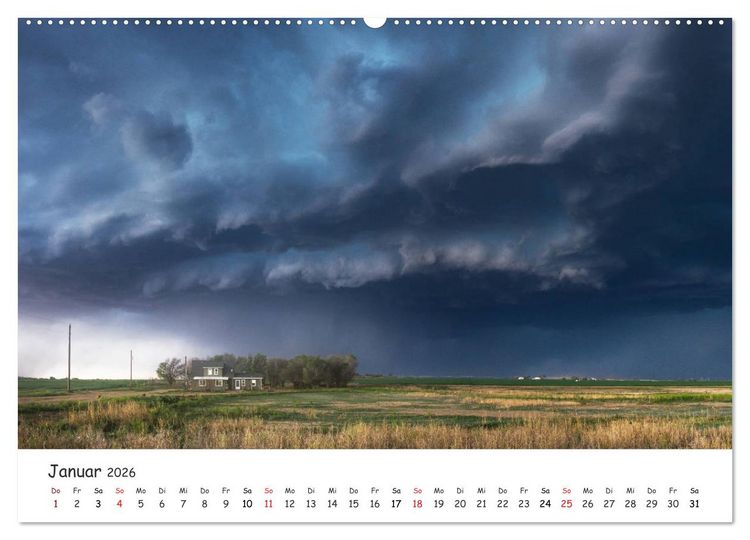 Produktbild: Gewitterwelten (Wandkalender 2026 DIN A2 quer), CALVENDO Monatskalender