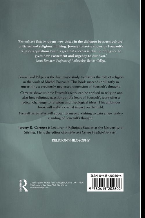 Produktbild: Foucault and Religion