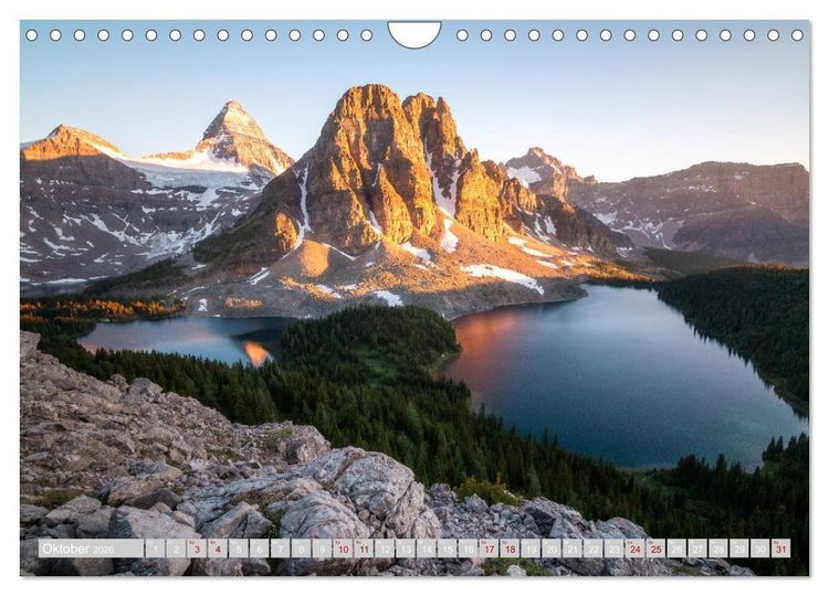 Produktbild: Die kanadischen Rockies (Wandkalender 2026 DIN A4 quer), CALVENDO Monatskalender