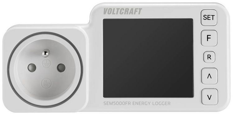 Produktbild: VOLTCRAFT SEM5000 FR Energiekosten-Messger&auml;t Kostenprognose, Alarmfunktion, Stromtarif einstellbar, Datenloggerfunktion