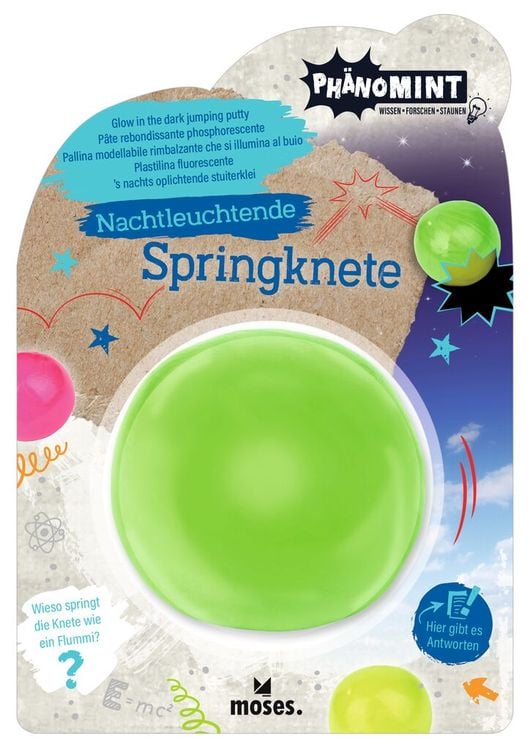 Produktbild: Moses. - PhänoMINT Nachtleuchtende Springknete