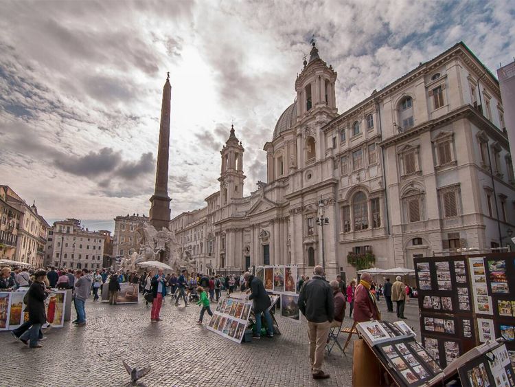 Produktbild: Auf der Piazza Navona (Puzzle)