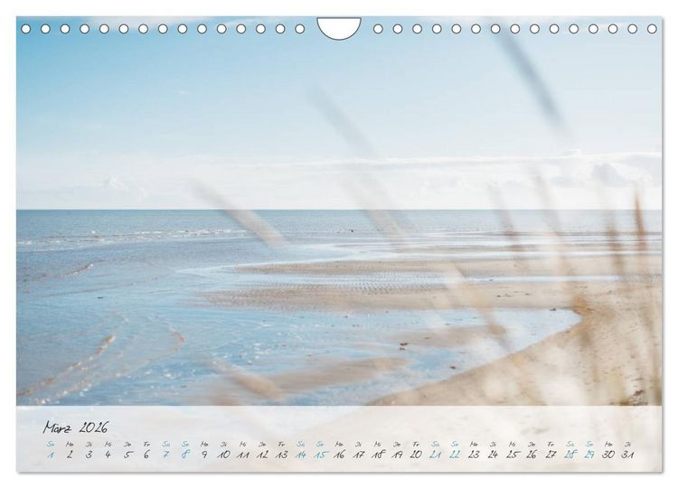 Produktbild: Sehnsucht Meer - Poesie der Stille (Wandkalender 2026 DIN A4 quer), CALVENDO Monatskalender