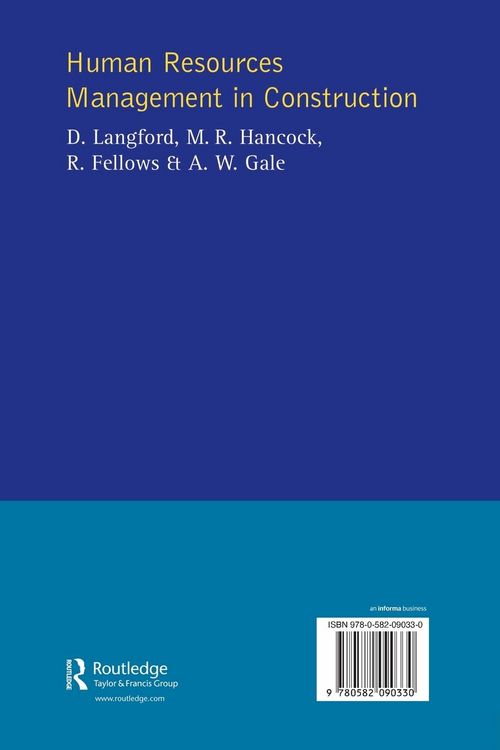 Produktbild: Human Resources Management in Construction