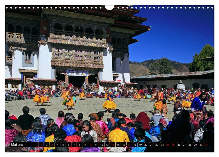 Produktbild: K&ouml;nigreich Bhutan - Juwel am Himalaya (Wandkalender 2026 DIN A3 quer), CALVENDO Monatskalender