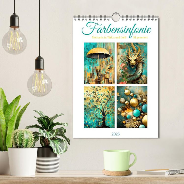 Produktbild: Farbensinfonie (Wandkalender 2026 DIN A4 hoch), CALVENDO Monatskalender