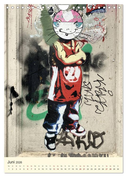 Produktbild: Hamburg StreetArt Classics (Wandkalender 2026 DIN A4 hoch), CALVENDO Monatskalender