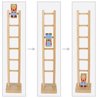 Produktbild: Klettermax Climbi auf der Leiter