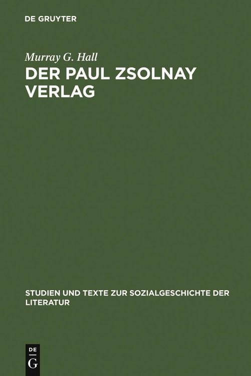 Produktbild: Der Paul Zsolnay Verlag