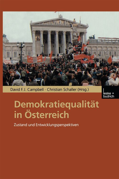 Produktbild: Demokratiequalit&auml;t in &Ouml;sterreich