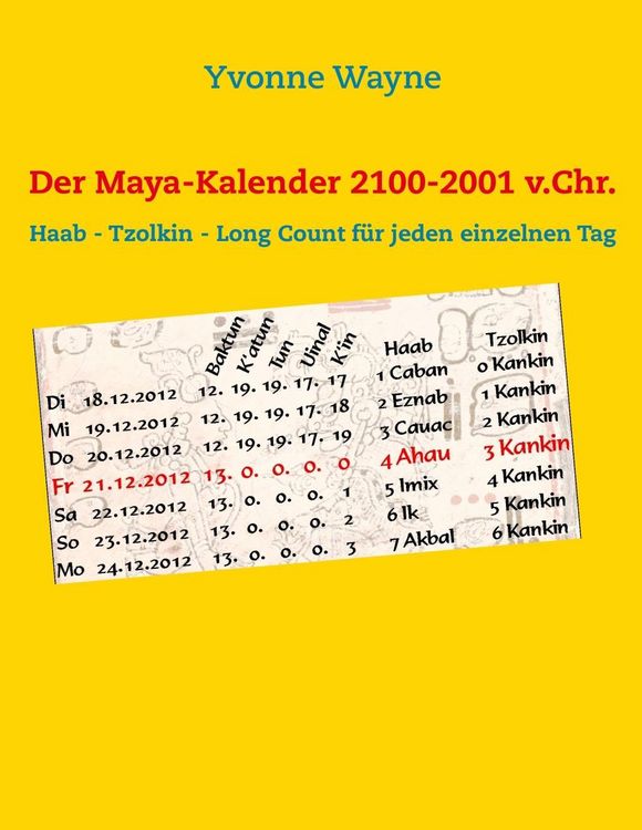 Produktbild: Der Maya-Kalender 2100-2001 v.Chr.