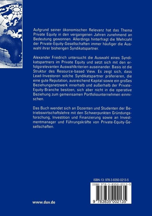 Produktbild: Auswahl von Syndikatspartnern im Private-Equity-Geschäft