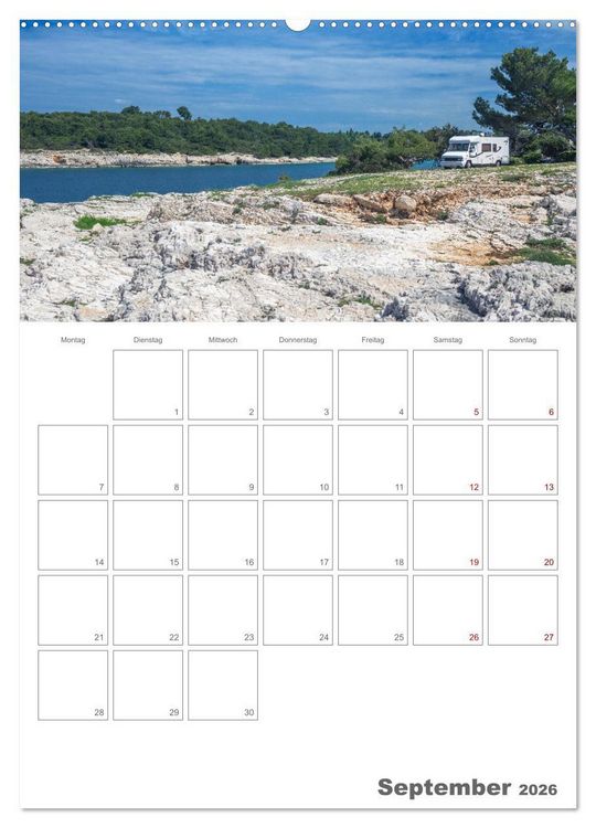 Produktbild: Vanlife Jahresplaner (Wandkalender 2026 DIN A2 hoch), CALVENDO Monatskalender