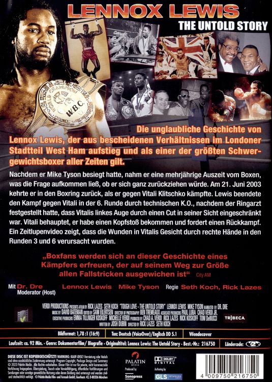 Produktbild: Lennox Lewis - The Untold Story