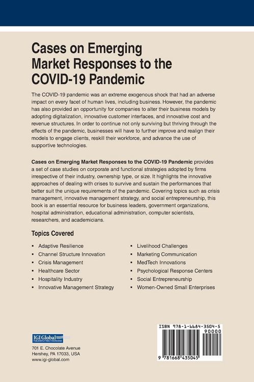 Produktbild: Cases on Emerging Market Responses to the COVID-19 Pandemic