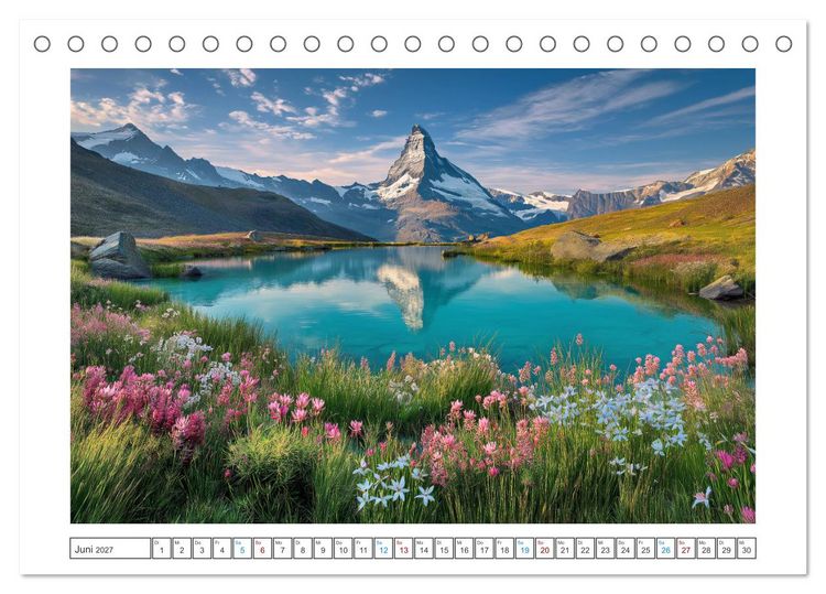 Produktbild: ALPEN Sehnsucht (Tischkalender 2027 DIN A5 quer), CALVENDO Monatskalender