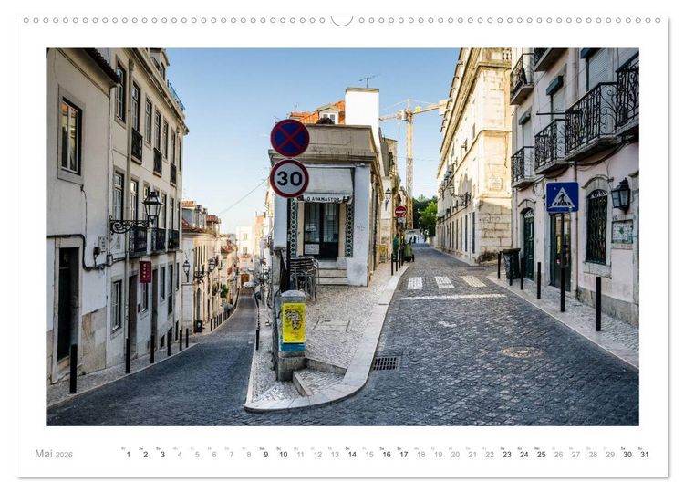 Produktbild: Lissabon - Alter macht sch&ouml;n (hochwertiger Premium Wandkalender 2026 DIN A2 quer), Kunstdruck in Hochglanz