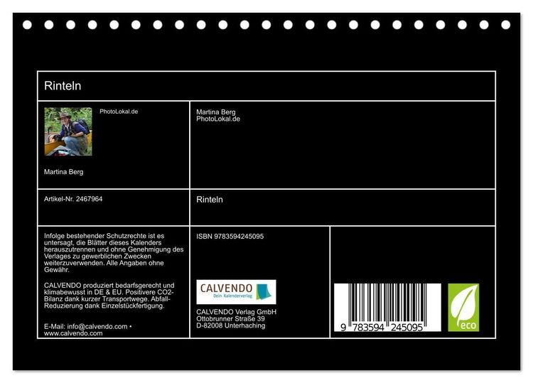 Produktbild: Rinteln (Tischkalender 2027 DIN A5 quer), CALVENDO Monatskalender