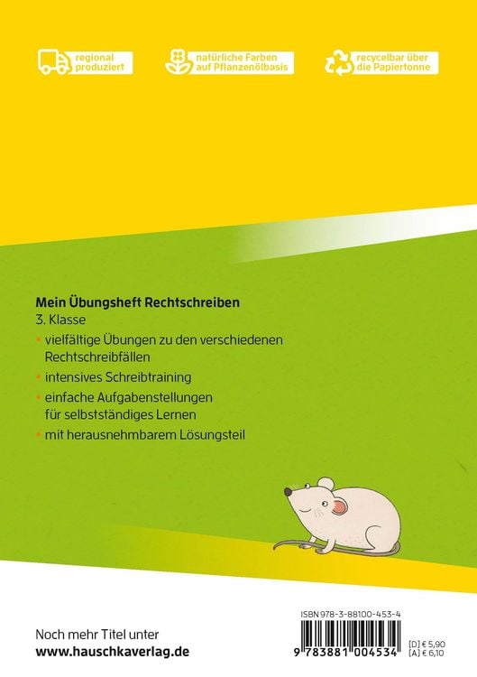 Produktbild: Mein &Uuml;bungsheft Rechtschreiben 3. Klasse