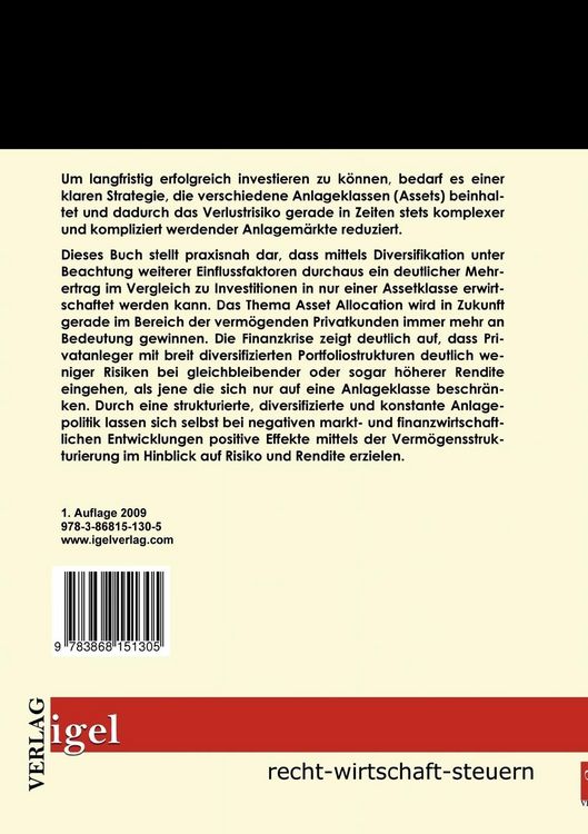 Produktbild: Erfolgreiche Diversifikation von Geldanlagen
