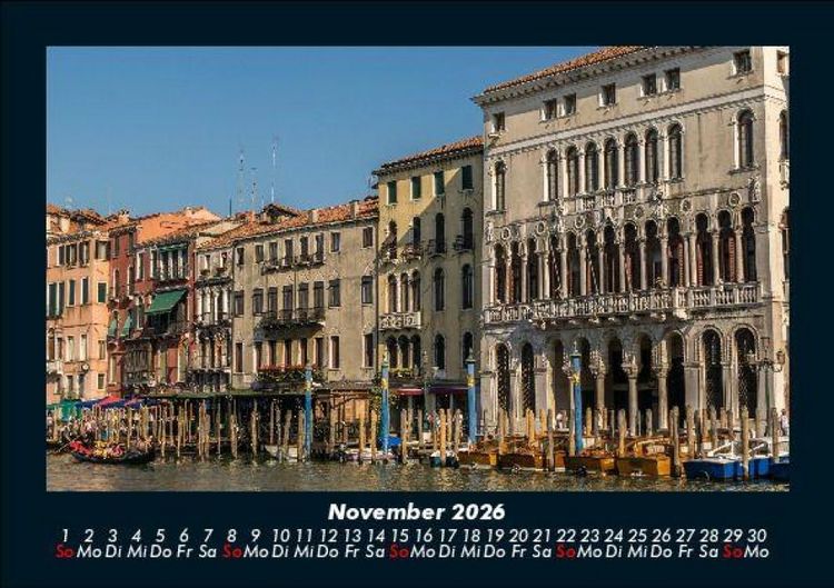 Produktbild: Venedig 2026 Fotokalender DIN A5