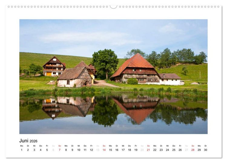 Produktbild: Schwarzwald 2026 (Wandkalender 2026 DIN A2 quer), CALVENDO Monatskalender