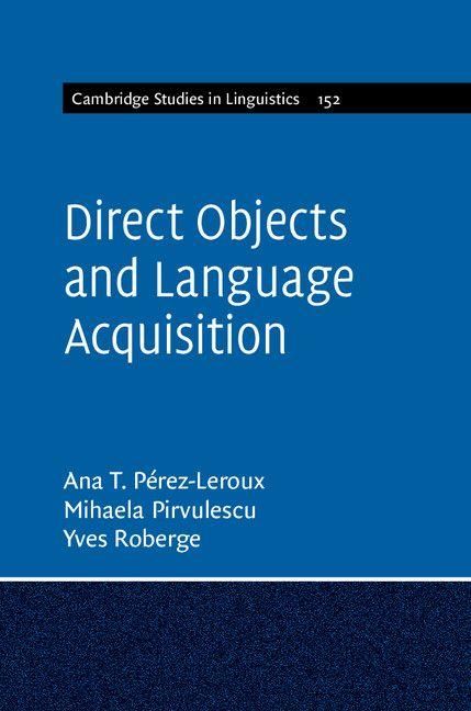Produktbild: Direct Objects and Language Acquisition
