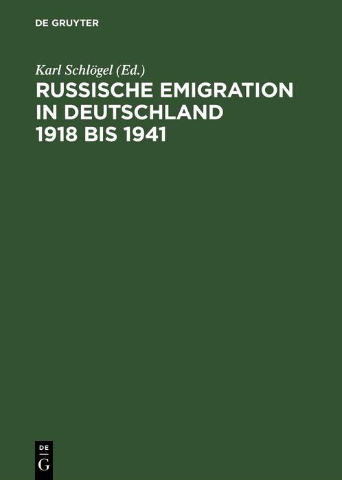 Produktbild: Russische Emigration in Deutschland 1918 bis 1941